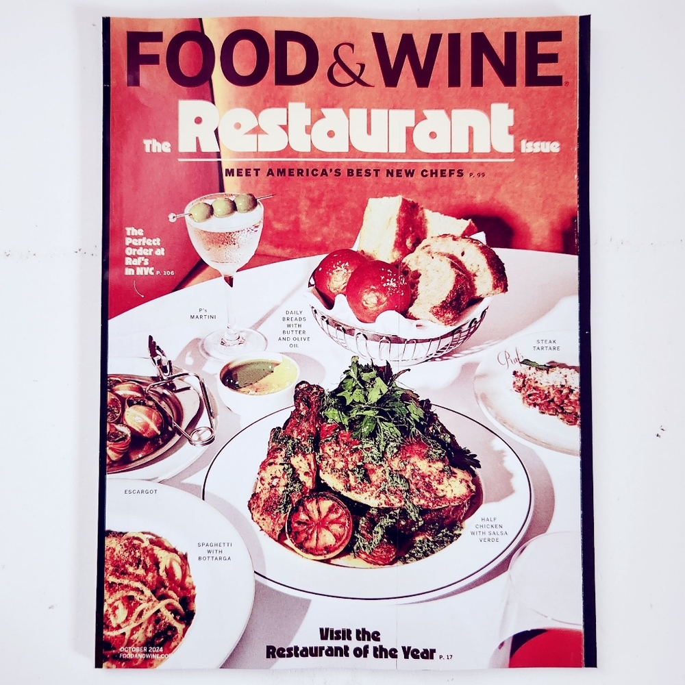 🍭7/$15 Food & Wine Magazine October 2024 The Restaurant Issue